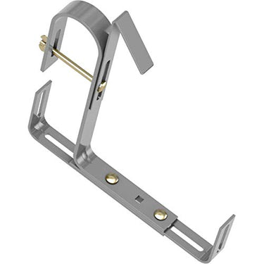 POETIC/EMSA - BASIC Blumenkastenhalter - Für Rundgeländer bis 4,5 cm Durchmesser- Farbe Aluminium - Tragkraft 25kg im Sale